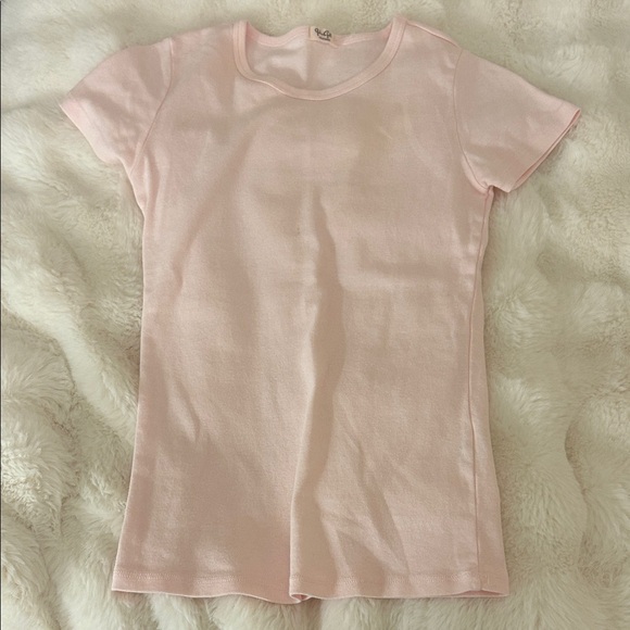 Brandy Melville Tops - John galt/ Brandy Melville pink tee